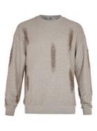 Topman Mens Mid Grey Grey Laddered Sweatshirt