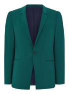 Topman Mens Green Teal Ultra Skinny Suit Jacket