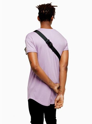 Topman Mens Purple Lilac Longline T-shirt