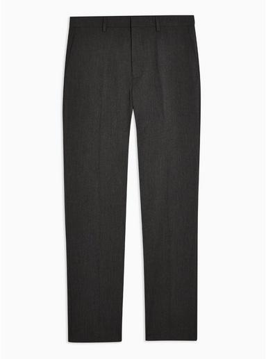 Topman Mens Grey Charcoal Gray Slim Fit Suit Pants