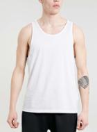 Topman Mens White Classic Fit Vest