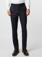 Topman Mens Blue Limited Edition Navy Skinny Fit Suit Pants