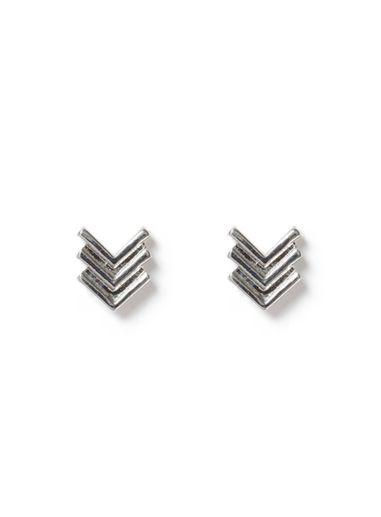 Topman Mens Silver Look Arrow Earrings*