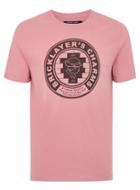 Topman Mens Topman Design Pink 'brick' T-shirt