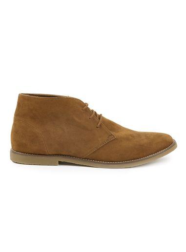 Topman Mens Brown Tan Desert Boots