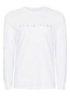 Topman Mens White Reflective Print Long Sleeve T-shirt