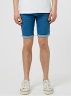Topman Mens Blue Stretch Skinny Denim Shorts