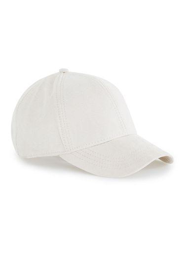 Topman Mens Brown Stone Faux Suede Curved Peak Cap