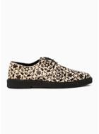 Topman Mens Black Pony Hair Milo Print Shoes