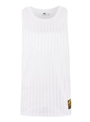 Topman Mens White Sports Logo Tank
