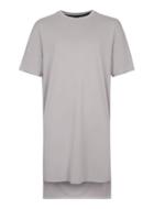 Topman Mens Purple Aaa Gray Longline T-shirt