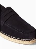 Selected Homme Mens Selected Homme Navy Suede Ajo Penny Loafers