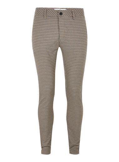 Topman Mens Multi Heritage Check Spray On Pants