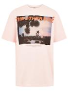 Topman Mens Pink 'other Side' Oversized T-shirt