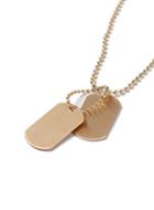 Topman Mens Gold Tag Necklace*
