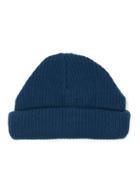 Topman Mens Denim Blue Mini Fit Beanie Hat