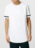 Topman Mens White Oversized Scuba T-shirt