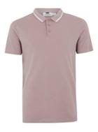 Topman Mens Pink Muscle Short Sleeve Polo