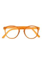 Topman Mens Orange Round Reader Glasses