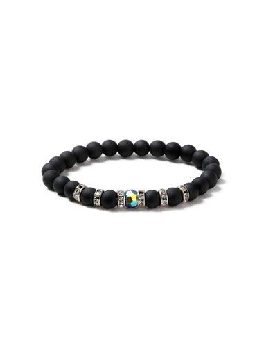 Topman Mens Navy Petrol Stone Bracelet*