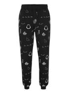 Topman Mens Black Embroidered Co-ord Joggers