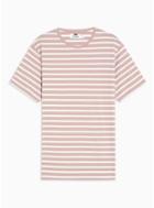 Topman Mens Pink And White T-shirt