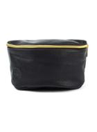 Topman Mens Black Mi-pac Leather Look Bum Bag*