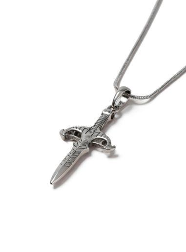 Topman Mens Silver Dagger Necklace*