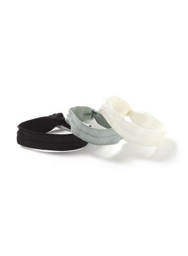Topman Mens Black And Grey Fabric Bracelet Pack*