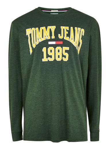 Topman Mens Navy Tommy Jeans Collegiate Long Sleeve T-shirt