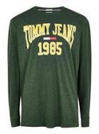 Topman Mens Navy Tommy Jeans Collegiate Long Sleeve T-shirt