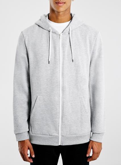 Topman Mens Long Sleeve Grey Hoodie 2 Pack*