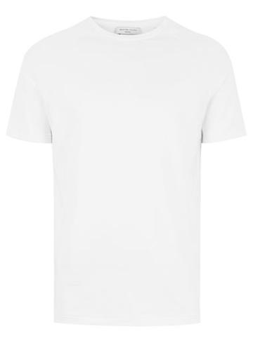 Topman Mens Selected Homme White Compact Cotton T-shirt