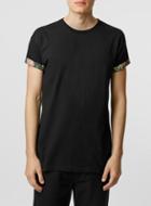 Topman Mens Black Floral T-shirt