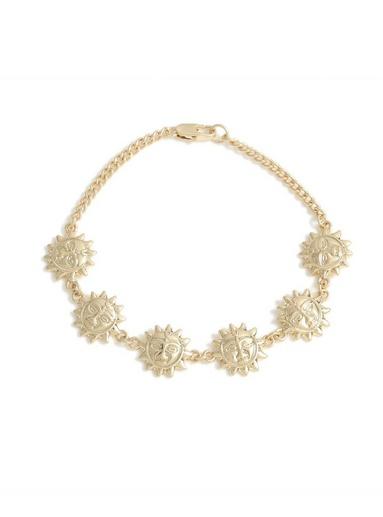 Topman Mens Gold Sun Charm Bracelet*