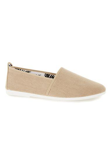 Topman Mens Yellow Flossy Sand Plimsolls
