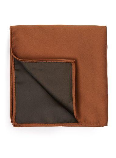 Topman Mens Toffee Brown Pocket Square