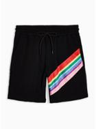 Topman Mens Black Rainbow Shorts
