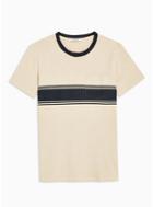 Selected Homme Mens Selected Homme Cream Block T-shirt