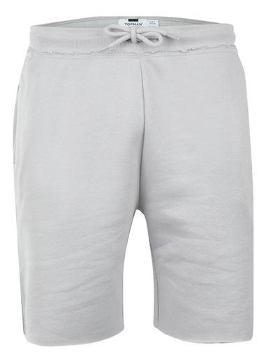 Topman Mens Grey Raw Edge Loungewear Shorts