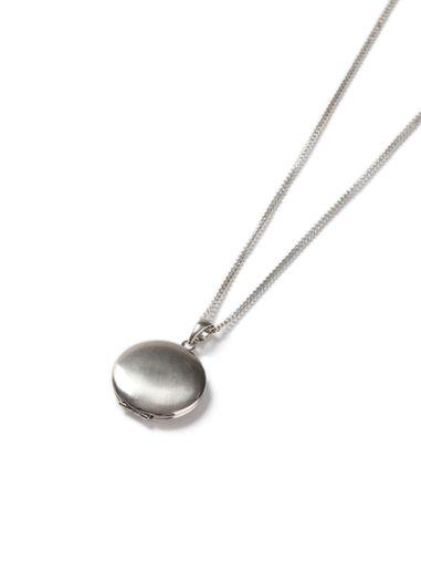 Topman Mens Silver Look Locket Necklace*