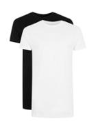 Topman Mens Multi Black And White Muscle Fit T-shirt 2 Pack*