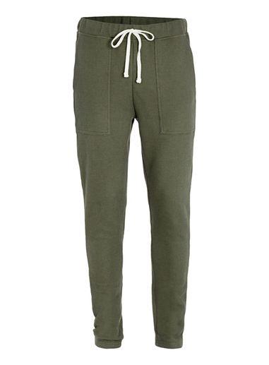 Topman Mens Green Khaki Smart Woven Joggers