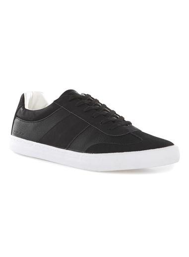 Topman Mens Grey Black Retro Sneakers