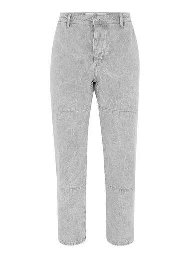 Topman Mens Black Grey And White Stripe Original Work Pants