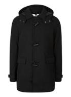 Topman Mens Black Duffle Coat