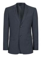 Topman Mens Blue Navy Marl Skinny Fit Suit Jacket