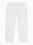 Topman Mens White And Navy Stripe Original Jeans