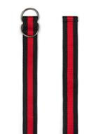 Topman Mens Multi Black And Red Stripe Belt