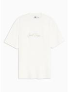 Topman Mens Beige Stone 'good Days' Embroidered T-shirt
